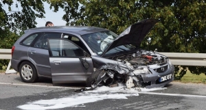 Gm. Nowy Dwór Gdański. Wypadek w Solnicy. Zderzenie dwóch aut osobowych na siódemce - 30.09.2018