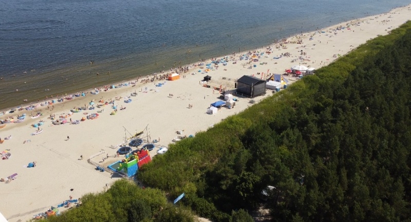 Bezpieczny Jantar - Plenerowe Wydarzenie Edukacyjne na Plaży 18 Sierpnia 2023 r.