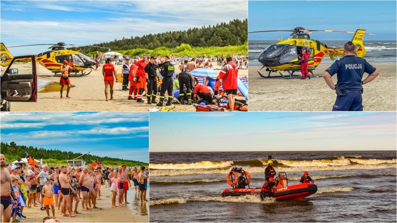 Jantar Akcja ratunkowa na plaży 