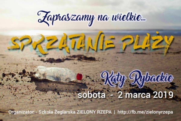 Kąty Rybackie. Akcja sprzątania plaży w sobotę.