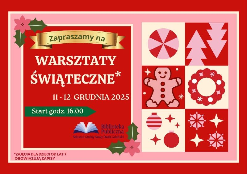 Krynica Morska. Świąteczne warsztaty w bibliotece miejskiej. 