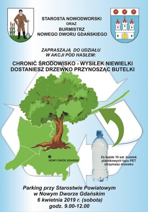 Nowy Dwór Gd. Kolejna akcja drzewko za butelkę.