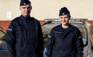 Kolejni nowo przyjęci funkcjonariusze w nowodworskiej policji.