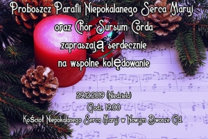 Nowy Dwór Gd. Wspólne kolędowanie z Sursum Corda.