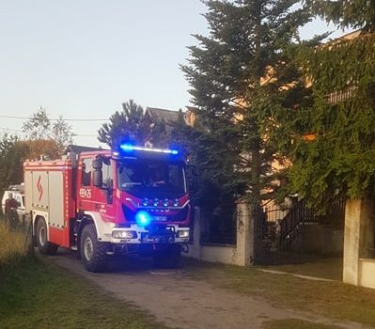 Junoszyno. Pożar w kotłowni budynku mieszkalnego.