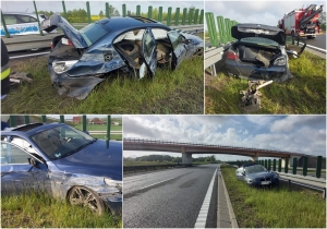 19-latek wiózł znajomych nad morze. To cud, że kierowca i pasażerowie wyszli bez obrażeń.
