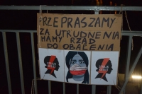 Blokada miasta w ramach protestu kobiet. Przyłączyły się kobiety z Malborka.