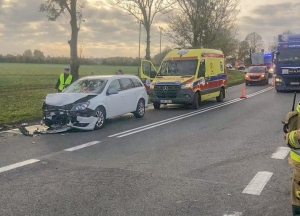 Kolizja trzech pojazdów na DK55 – sprawczyni ukarana mandatem