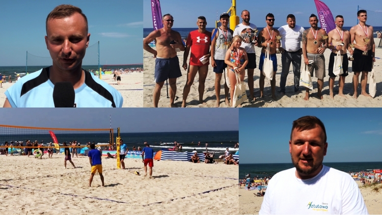 Gmina Sztutowo na sportowo. Turniej Siatkówki Plażowej &quot;Spikon CUP&quot; Rozgrywki na plaży.