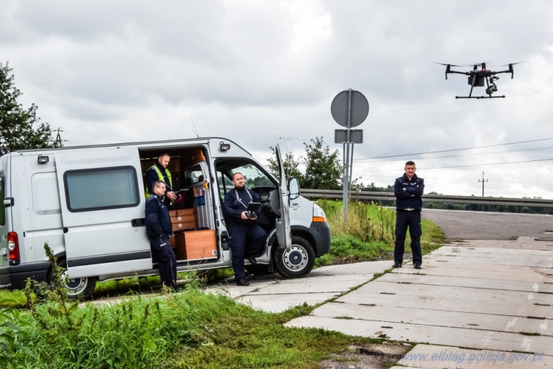 Elbląg: Policyjny dron i niebezpieczne wykroczenia drogowe