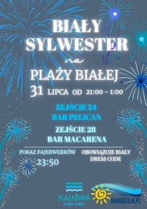Biały Sylwester na Plaży Białej – świętuj środek lata w Krynicy Morskiej!
