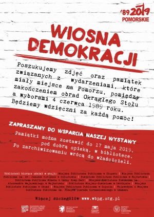 Nowodworska Biblioteka Publiczna poszukuje pamiątek z 1989 roku.