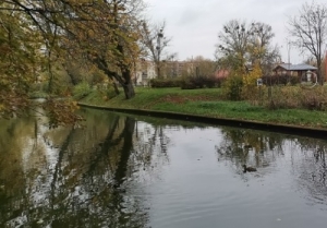 Budowa bulwaru wzdłuż rzeki Tugi w Nowym Dworze Gdańskim.