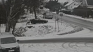 Nowodworska policja na nagraniu z kamery.