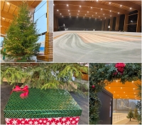 Lodowisko w Stegnie świątecznie