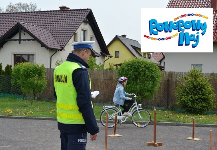 Nowy Dwór Gdański. Trwa kampania społeczna „Rowerowy maj 2019&quot; - Policja apeluje o ostrożność.