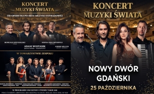 Zaproszenie na Koncert Muzyki Świata do Żuławski Ośrodek Kultury.