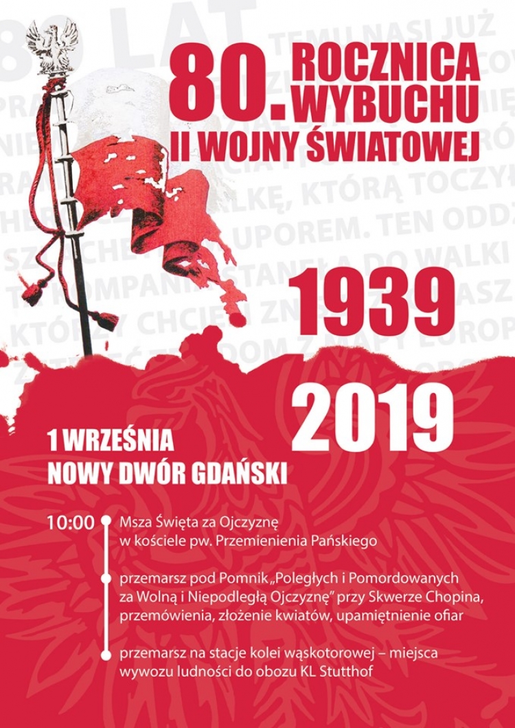 Nowy Dwór Gd. Uczcimy 80. rocznicę wybuchu II Wojny Światowej.