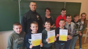 Jantar. Szkolny etap konkursu wiedzy pożarniczej.