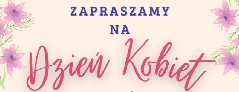 Zaproszenie na spotkanie z okazji Dnia Kobiet w Krynicy Morskiej