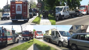 Nowy Dwór Gd. Zderzenie 3 aut na Warszawskiej - 10.05.2018