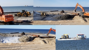 Refulacja na Mierzei Wiślanej. Zobacz, jak wyglądają prace. Stegna - 22.08.2019