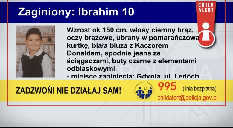 10-latek z Gdyni porwany przez obywatela Maroka.