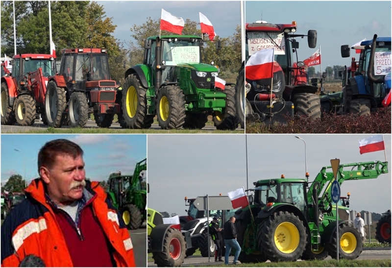 Czują się oszukani. Nie dla piątki Kaczyńskiego. Protest żuławskich rolników.